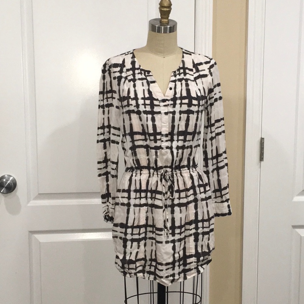 Banana Republic Plaid Shirt Dress